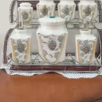 پا سماوری ۷تکه به اضافه ۳ تا هم هدیه ۷۰۰