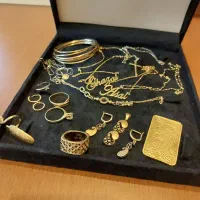 النگو انگشتر نیم ست دستبند گوشواره شمش و...