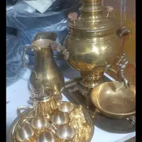 سماور زغالی با سرویس کامل