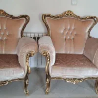 مبل استیل کرم نشکافه ای روشن