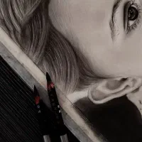 طراحی چهره/ سیاه قلم /نقاشی|تابلو، نقاشی، عکس|ایلام, |دیوار