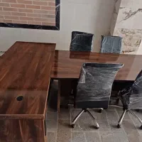 ۲ عدد میزمدیریت و کنفرانس با ۵عدد صندلی|دفتر کار|کرمانشاه, |دیوار