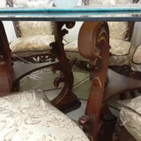 میز ناهار خوری استیل فندقی|میز و صندلی غذاخوری|تهران, زنجان جنوبی|دیوار