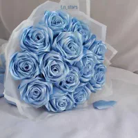 دسته‌گل روبانی و باکس کادویی سوپرایزی