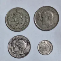 ۴ عددسکه محمدرضاشاه پهلوی