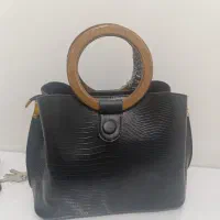 کیف مجلسی شیک دسته چوبی