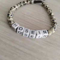 دستبند جاسپر دالماتیان به نام حسین|بدلیجات|تهران, بلوار کشاورز|دیوار