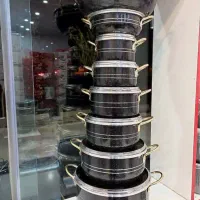 سرویس قابلمه دسته طلایی 14پارچه