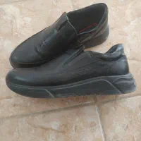 کفش چرم ۴۴ راحتی طبی رنگ مشکی