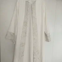 مانتو مجلسی سر استین ژاکارددر حد نو