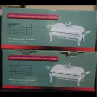 سوفله خوری استیل سوپ و سه عدد مرغ وماهی اکبند