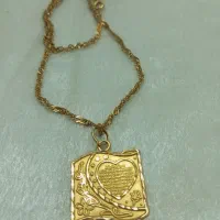 پلاک و زنجیر طلا