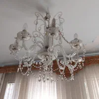 لوستر ۸ شاخه کریستال|لوستر و چراغ آویز|تبریز, |دیوار