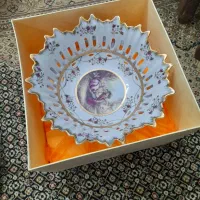 میوه خوری پایه دار گل برجسته چینی