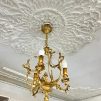 لوستر برنزی ۳ عدد|لوستر و چراغ آویز|کرج, دهقان ویلا|دیوار
