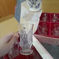 استکان طرح لاله اصل ژاپن دو دست