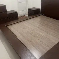 تخت خواب 2 نفره با کمد چوب ام دی اف|تخت و سرویس خواب|رامسر, |دیوار