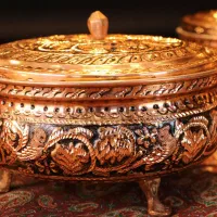 سوپ خوری مسی نانو شده  مدل قلم تراش در سه سایز