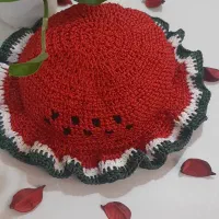 کلاه های دست  بافت مکرومه