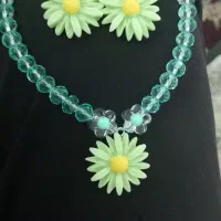 سلام یه گردن بند با گوشواره تزیینی