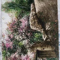 تابلو فرش دست باف تبریز نو گل و تارو پود ابریشم|تابلو فرش|تهران, حکمت|دیوار