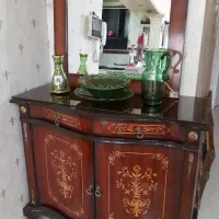 اینه کنسول چوب گردو