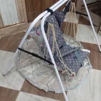 پایه تاب ریلکسی همراه با تاب و سایل|اسباب و اثاث بچه|بردسیر, |دیوار