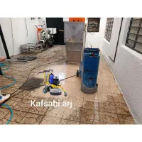 کفسابی سنگسابی سنگ سرامیک موزائیک گرانیت بتن|خدمات نظافت|ساوه, |دیوار