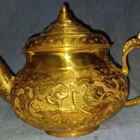 کتری برنجی اشیای عتیقه