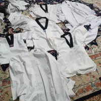 لباس تکواندوکاراته سفید ومشکی