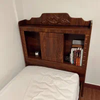 تخت خواب تاج دار به همراه تشک|تخت و سرویس خواب|رشت, گلسار|دیوار