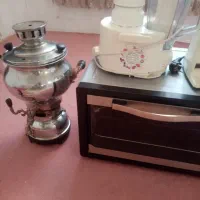 تستر چرخ گوشت و اب میوه گیری مدم  وسماور