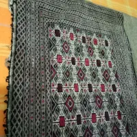 فرش گلیم پشتی پشم شتر نمد دست بافت قالیچه