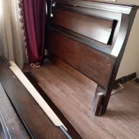 تخت دو نفره چوب طبیعی