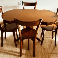 میز ناهارخوری ۴ نفره تمام چوب راش|میز و صندلی غذاخوری|گرگان, |دیوار