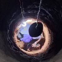 چاه آب فاضلاب قنات تخریب در بخ و گاریزات ارنان