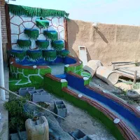 نماه سیمانبری ابنماه آلاچیق کبابپز رنگ امیزی