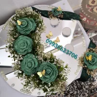 سینی حنا،دسته گل،تزیین اتاق خواب
