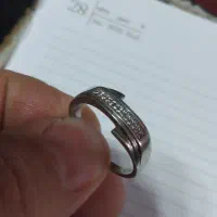 انگشتر حلقه نقره نگین دار