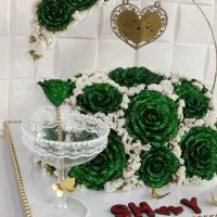 سینی حنا دسته گل گیفت|صنایع دستی و سایر لوازم تزئینی|شیراز, کوزه گری|دیوار