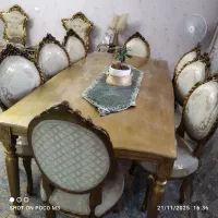 میز ناهارخوری و مبل استیل و ساعت ایستاده|مبلمان خانگی و میز عسلی|رباط‌کریم, رباط‌کریم|دیوار