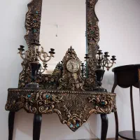 آینه و کنسول تابلو میز تلفن