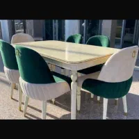 میز نهارخوری لاکپشتی پایه خراطی