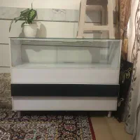 میز پیش خوان ام دی اف و قفسه اهنی