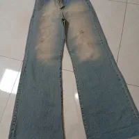 شلوار شافل بگ سایز ۳۸ نو