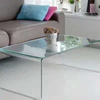 میز جلو مجلس تمام شیشه