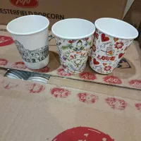 لیوان بهداشتی کاغذی 220کیفیت بالا|ظروف نگهدارنده، پلاستیکی، یک‌بارمصرف|بیرجند, |دیوار