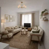 پارچه مخمل برای رو مبلی و پرده رنگ خاکی حراج