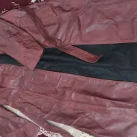 دو عدد کت چرم بلند زنانه|لباس|سنندج, |دیوار