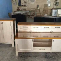 ست آیینه کنسول کامل سه تیکه **تولیدی کارینو**|بوفه، ویترین، کنسول|رباطکریم, شهرک صنعتی صباشهر|دیوار